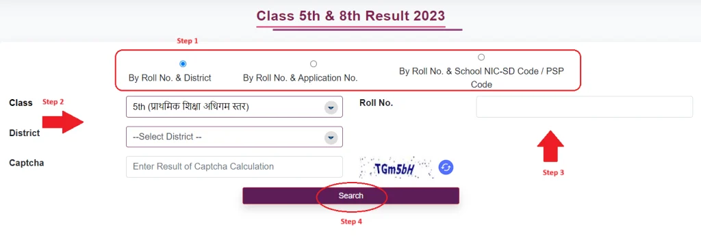 5th and 8th Class Result 2024 Board Form @ Rajasthan saladarpan.nic.in